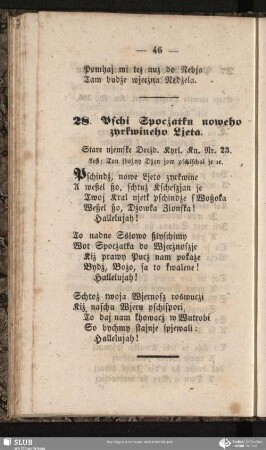 28. Pschi Spocżatku noweho zyrkwineho Ljeta