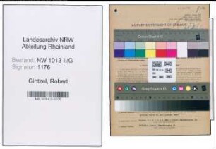 Entnazifizierung Robert Gintzel , geb. 09.06.1885 (Boettchermeister)