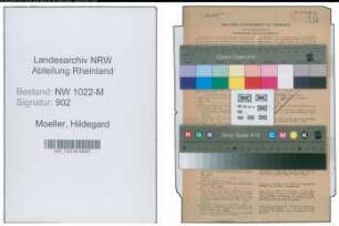 Entnazifizierung Hildegard Moeller , geb. 23.03.1913 (Feuerwehrmann)