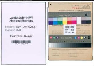 Entnazifizierung Gustav Fuhrmann , geb. 12.04.1903 (Kaufmann)