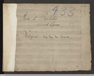 Il Vologeso. Arie Ombra che pallida - HB XVII 253 I : Klavierauszug, Stimmen