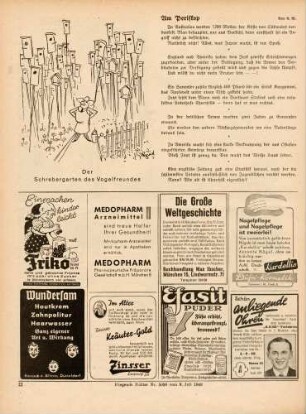 "Der Schrebergarten des Vogelfreundes"