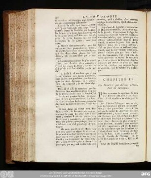 Chapitre III. Des Ministres qui doivent administrer les Sacremens.