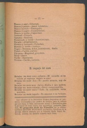 El lenguaje del mate