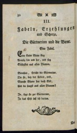 III. Fabeln, Erzehlungen und Scherze