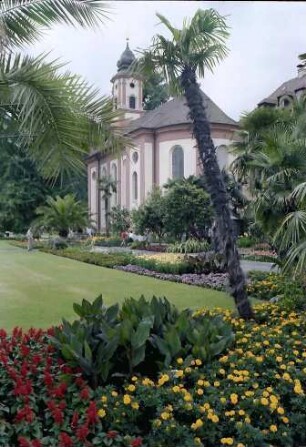 Mainau, Insel Mainau: Durchblick zur Kirche
