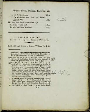 Drittes Kapitel. Von Errichtung eines letzten Willens [...]