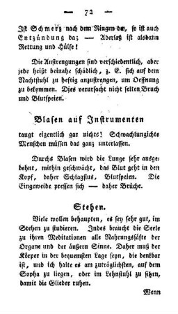 Stehen.