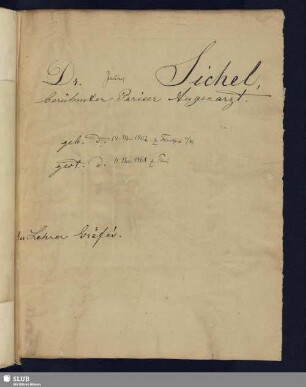 Nr. 25. Sichel, Julius