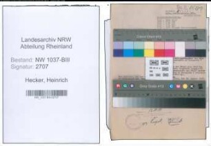 Entnazifizierung Heinrich Hecker , geb. 07.11.1905 (Bauinspektor)