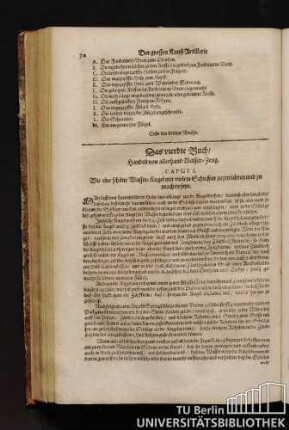 Das vierdte Buch / handelt von allerhand Wasser-Zeug.
