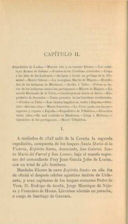 Capítulo II. Expedición de Loaisa. - ...