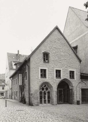 Pirna-Altstadt. Ehemaliges Kapitelsaalgebäude (sogenannte Marienkapelle), Klosterhof 2. Ansicht von Nordwesten