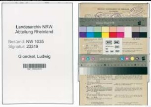Entnazifizierung Ludwig Gloeckel , geb. 23.03.1900 (Wagenmeister)