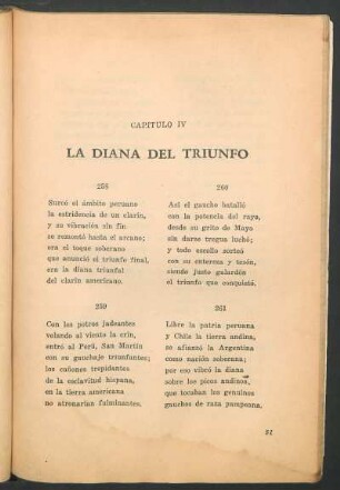 Capítulo IV - La diana del triunfo