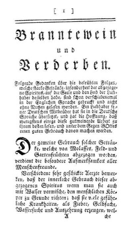 Branntewein und Verderben.