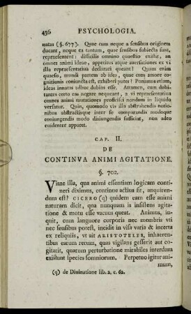 Cap. II. De Continua Animi Agitatione