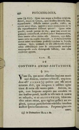 Cap. II. De Continua Animi Agitatione