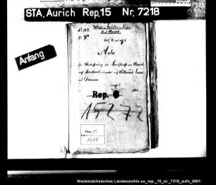 Der Ausbau und die Pflasterung der Landstraßen von Aurich über Sandhorst und Ogenbargen nach Esens und Wittmund
