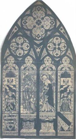 Schmidt, Heinrich von; Oppenheim; Katharinenkirche, Restaurierung - Kirchenfenster (Ansicht)