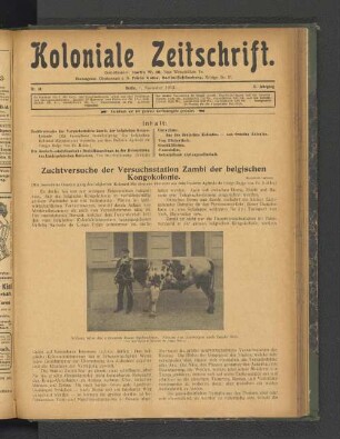 Nr. 44. Berlin, 1. November 1912. 13. Jahrgang.