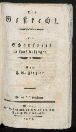 Das Gastrecht