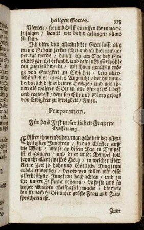 [Am Fest Maria Opfferung.]