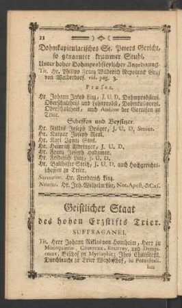 Geistlicher Staat des hohen Erzstifts Trier