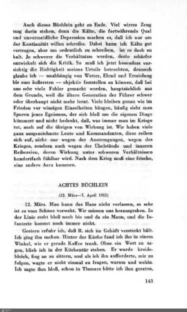 Achtes Büchlein