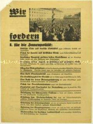 Aufruf der Deutschnationalen Volkspartei zur Reichstagswahl