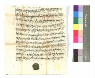 Peter Vögelin von Schawbeck, Gefängnis; Siegel: Zeisolf von Adelsheim.