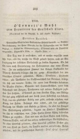 309-321 O'Connell's Wahl zum Deputirten der Grafschaft Clare : Fortsetzung
