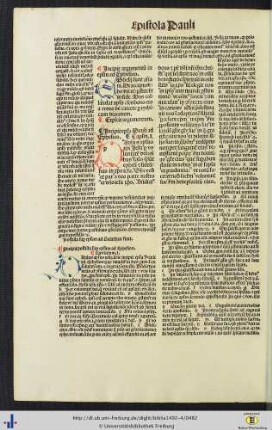 Epistola Pauli ad Ephesios cum postilla