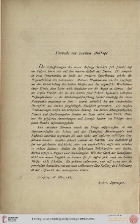 Vorrede zur zweiten Auflage