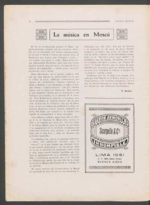 La música en Moscú