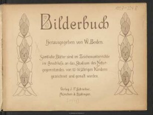 Bilderbuch : sämtliche Blätter sind im Zeichenunterrichte im Anschluß an das Studium des Naturgegenstandes von 12 - 14 jährigen Kindern gezeichnet und gemalt worden