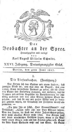 23. Stueck, 4. Juni 1827