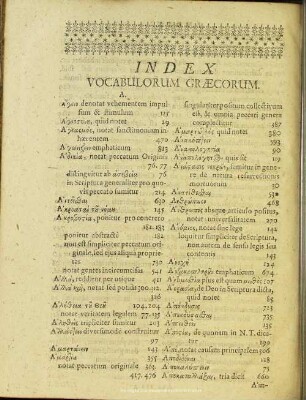 Index Vocabulorum Graecorum
