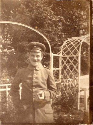 Erster Weltkrieg - Lazarett III Gewerbeschule Karlsruhe. Unbekannter Soldat