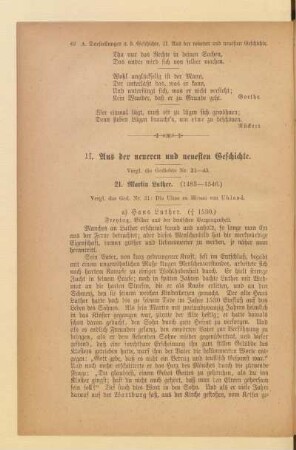 II. Aus der neueren und neuesten Geschichte