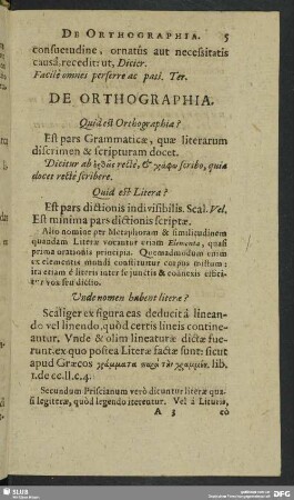 De Orthographia