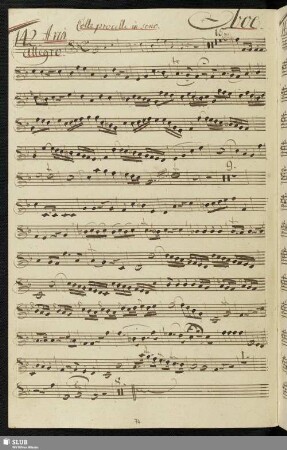 142. Aria: Colle procelle in seno / Scarlatti, G.