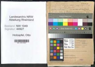 Entnazifizierung Otto Holzapfel , geb. 28.08.1895 (Chirurg)