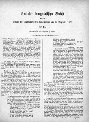 No. 43, 16. Dezember 1876