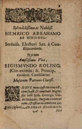 Frid. Taubmanni Bonarum litterarum In Academia Witteberg. Professoris Dissertatio De Lingua Latina : Cum epeisodio, De Novitio Poetarum Veteramentario: Itemq[ue] Larvis Laureatis