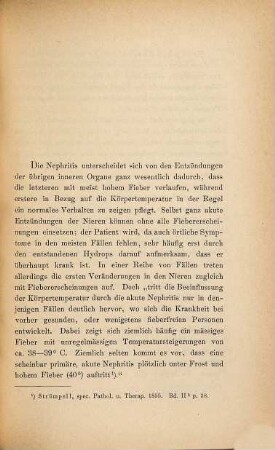 Fieber bei Nephritis