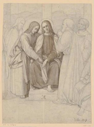 Christus nimmt von den Jüngern Abschied