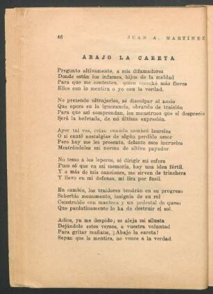Abajo la careta