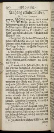 Anhang etlicher Lieder.