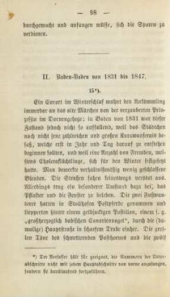 II. Baden-Baden von 1831 bis 1847